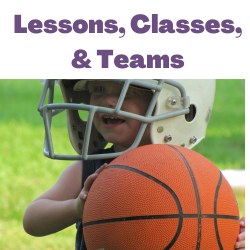 Image of boy holding basketball with football helmet on and the words 